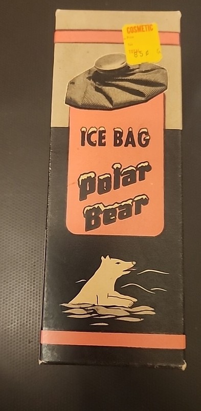 Vintage Polar Bear Ice Bag Size 7 in original box - Brooklyn New York