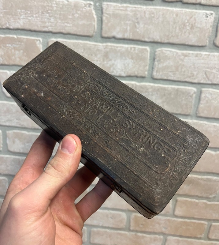 Rare Antique Mattsons Family Syringe Box – Unique Medical Collectible