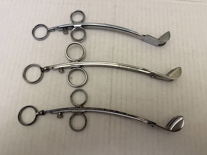 Vintage Storz and Carstens Stainless Steel Tonsil Snares Small Medium and Large