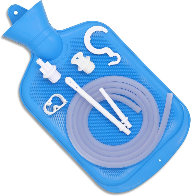 Enema Bag Kit with 5Ft Hose Coffee Enemas at Home Water Shower Douche Colon Deto gallery