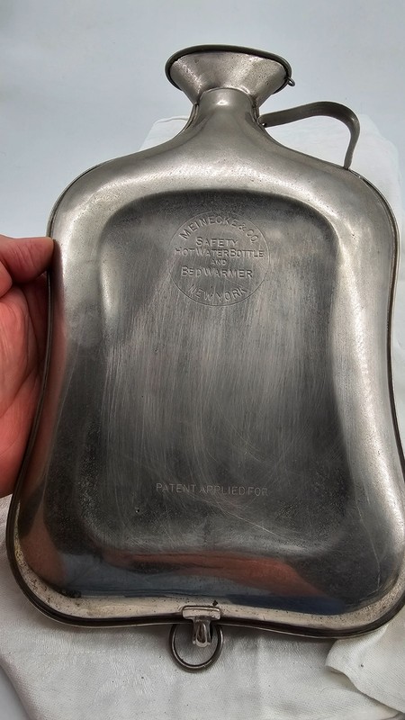 Vintage Meinecke Safety Hot Water Bottle Bed Warmer New York Murphy