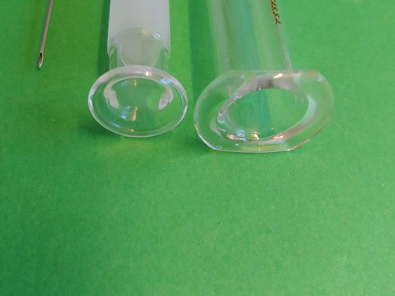 B-D Glass Hypodermic 10 cc Syringe Luer Lock. Made in Brazil gallery