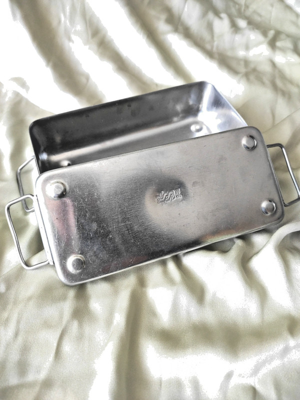 Vintage USSR Medical Sterilization Container Steel Industrial Decor Box gallery
