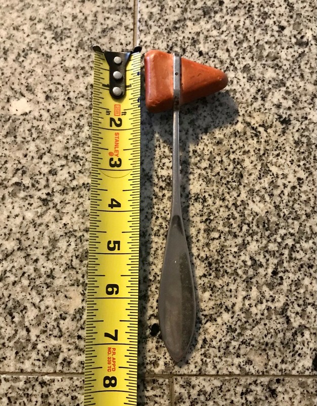 Vintage Medical Doctor’s Knee Reflex Hammer Tool 7.75” Long - Made in Taiwan gallery