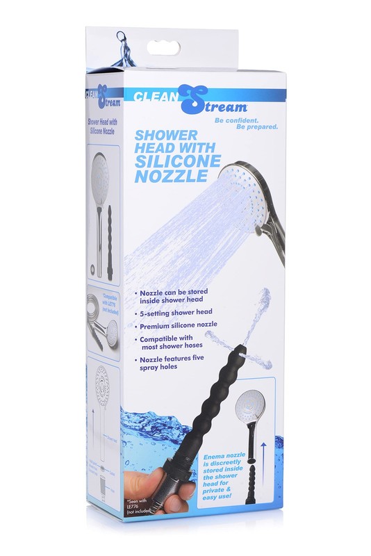 Cleanstream Deluxe Enema Bulb, Malleable And Soft Tube, 2 Piece Set, Black