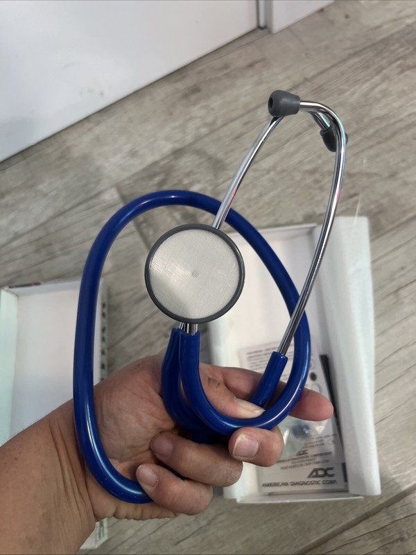 Vintage Adscope-lite Stethoscope Dark Blue 608B gallery