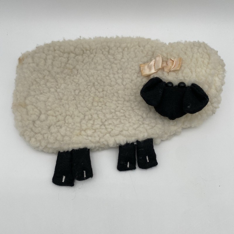 Vintage Fleecy Friend by Avon Sheep Cover Hot Water Bottle With Plug Stopper