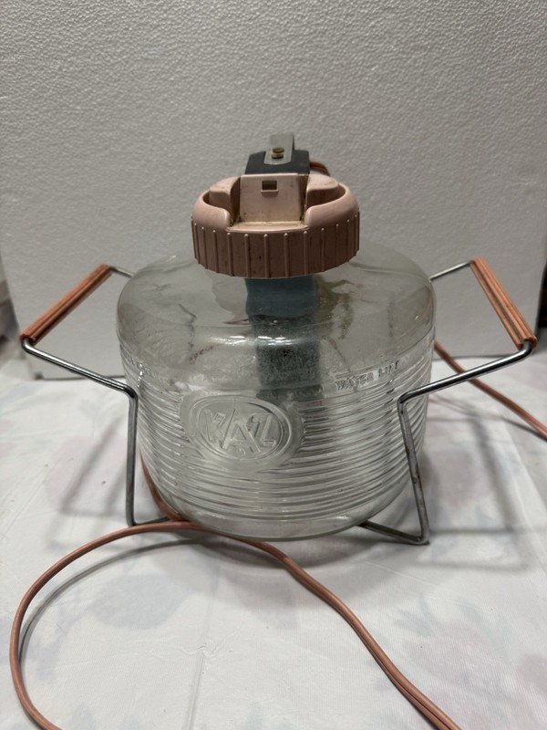 KAZ Clear Glass Electric Vaporizer Humidifier With Stand Cord Model 225