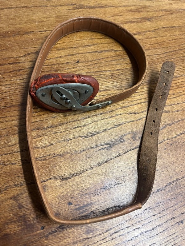 Antique Vintage Hernia Belt Medical Device Oddity Leather Ohio Truss Co. 1900s gallery