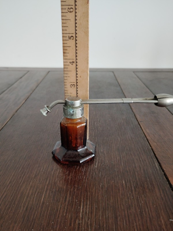 Vintage Medical Atomizer Amber Glass Apothecary gallery