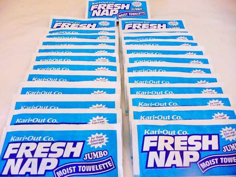 Moist Wet Wipe Nap Towelette/Xtra Large 8 X 10 / Lemon Scent / 50 Count…