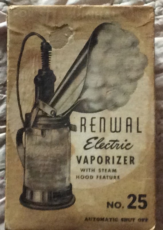 Renwal Electric Vaporizer No. 25 With Steam Hood Feature Vintage Collectible 193 gallery