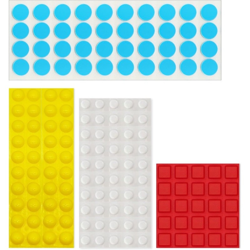 Bump Dots for Visually Impaired 155 Pcs Combo Pack(Yellow,Blue,White,Red)