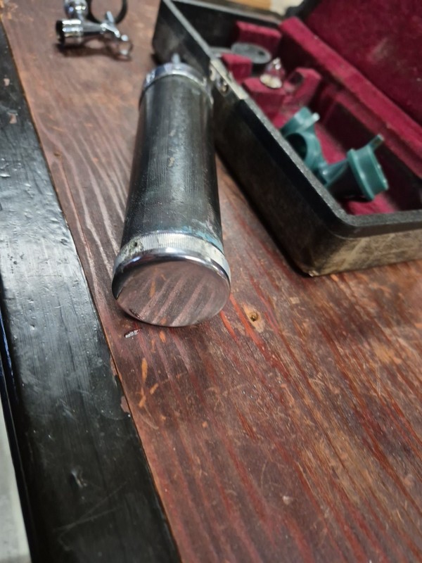 Vintage Doctor Tool Welch Allyn Otoscope Ophthalmoscope with case Parts/repair gallery