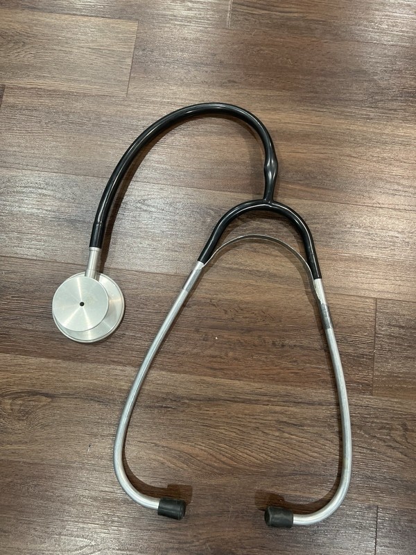 Vintage Extra Large Gigantic Doctors Prop Stethoscope Made of Rubber and Metal