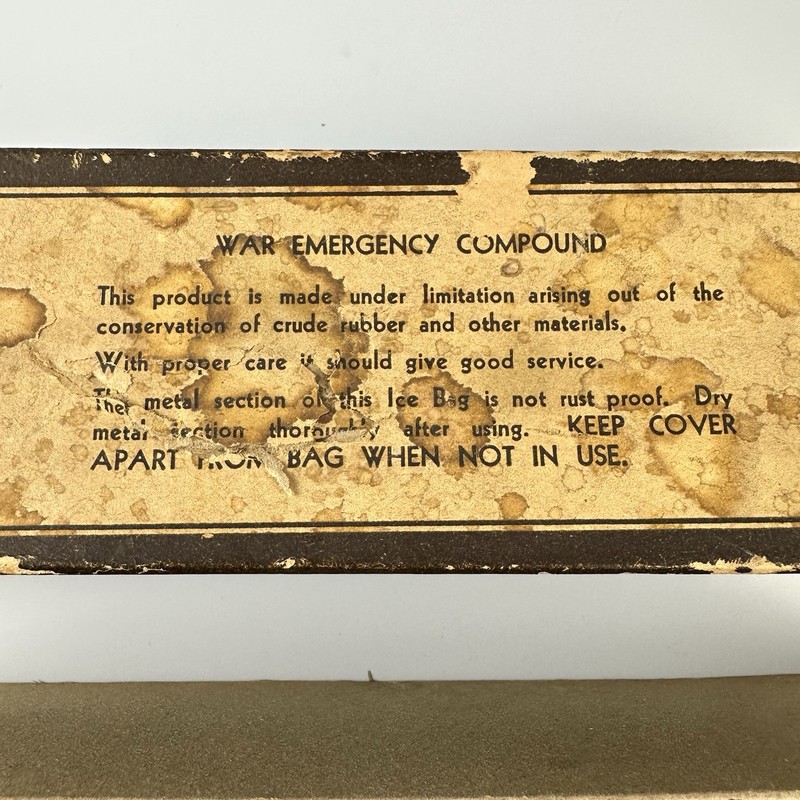 Vintage St Regis "Wireless" Ice Bag, War Emergency Compound, 9 Inch gallery