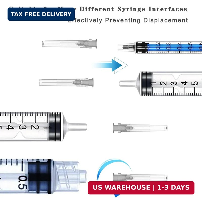 27 Gauge 1 Inch Needle,100 Pcs Luer Lock Needles,Individually Sealed Packages (2 gallery