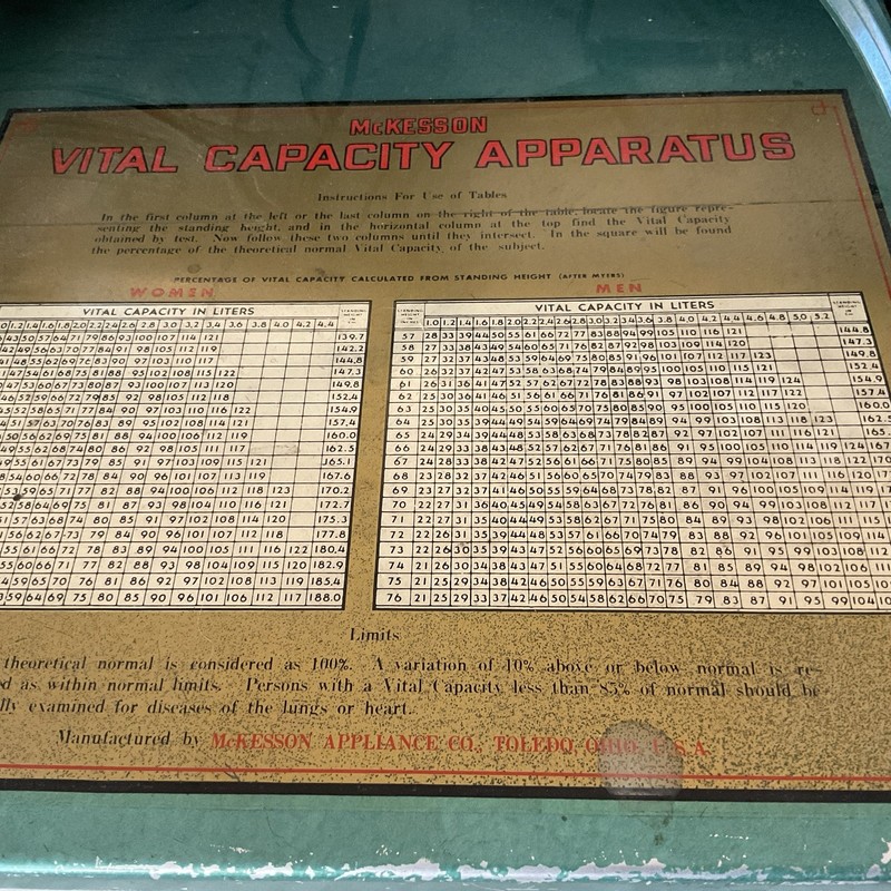 Vintage McKesson-Scott Vital Capacity Apparatus Spirometer Vitalor With Supplies gallery