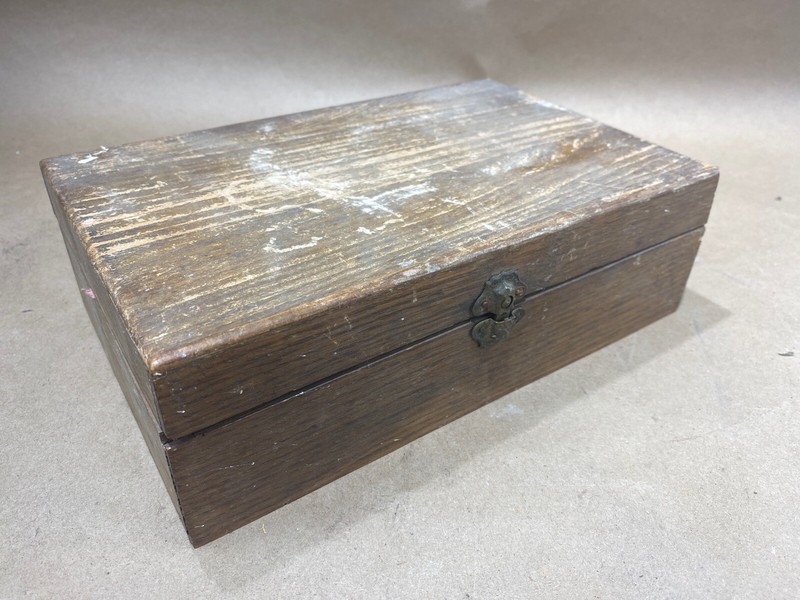 Vintage Tyer Rubber Fountain Seringe/Douche *Wooden Advertisement Box Only* Vtg gallery