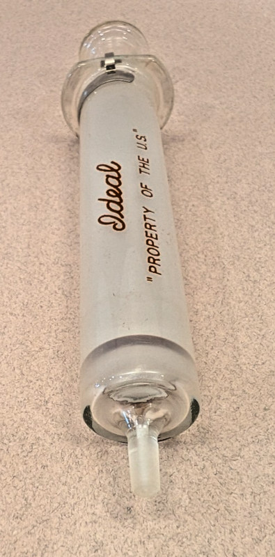 Vtg U.S.Military Luer Glass Syringe 10cc New Old Stock Civil Defense Med Ideal gallery