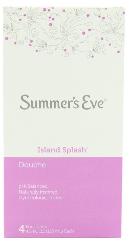 Summer's Eve 4-Pack Douche Cleansing Island Splash, 4.5 Ounces Each