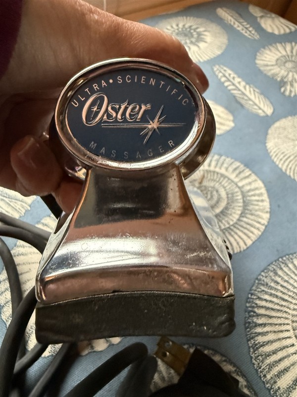 Oster Vintage Scientific Swedish Massager Chrome Barber Variable Speed 146-01 gallery
