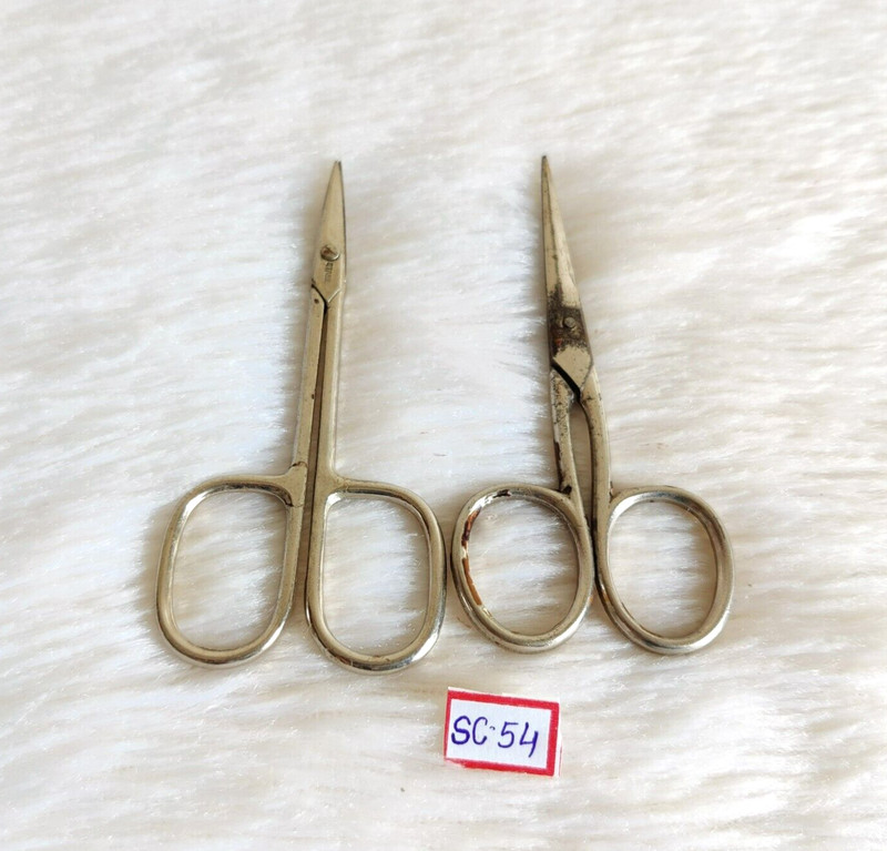 Vintage Medical Metal Scissors London England 2 Pcs SC54