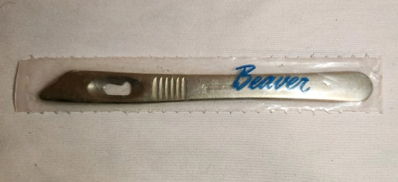 Beaver Tail Flat Scalpel Knife Handle Single Use Antique Surgical Tool 5″ SEALED