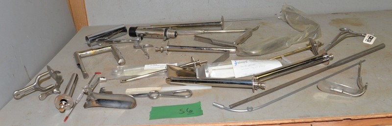 Vintage surgical medical instruments veterinary collectible tool parts lot S6