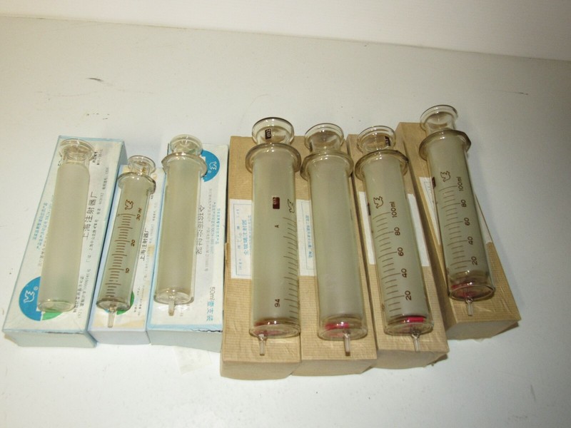 Lot of Vintage Glass Syringes. See Description. FAST FREE SHIPPING.
