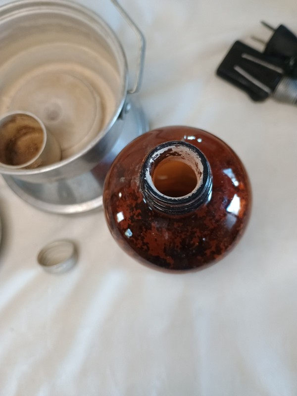 Vintage Vapor All Vaporizer Humidifier Amber Glass Bottle Made in USA gallery