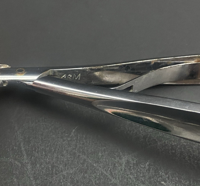 Vtg Aesculap Surgical Bone Cutting Forceps Snips Ronguers Tool 40s-70s Chrome 5" gallery