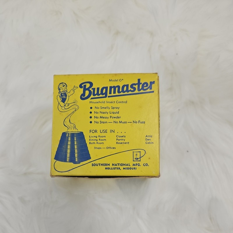 Vintage Aladdin's Magic Lamp Bugmaster Electric Ceramic Insect Killer in Box gallery