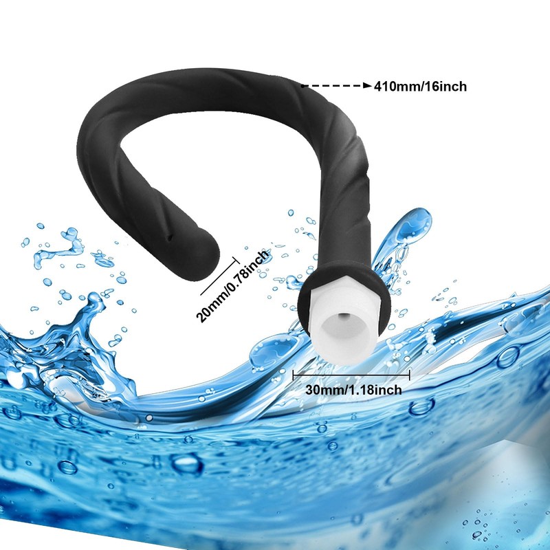 Shower Enema Douche Nozzles for Men and Women, 4 Holes Water Spray Black gallery