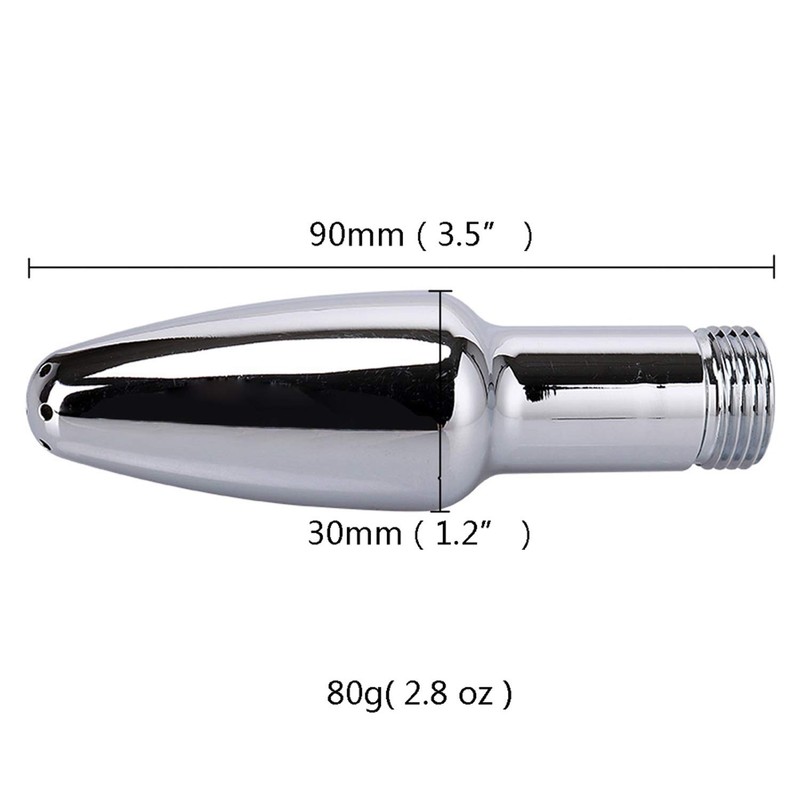 Clean Shower Head Metal Enema Vaginal Irrigation System Colon Silver gallery