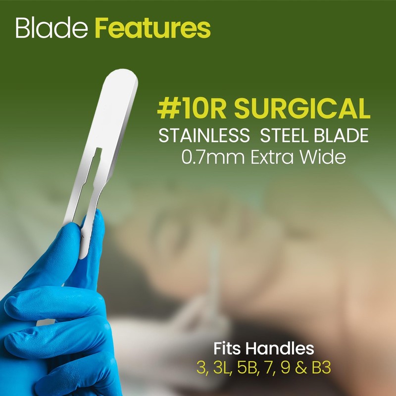 10R Dermaplane Blades – Stainless Steel Dermaplaning Scalpel Blades, gallery