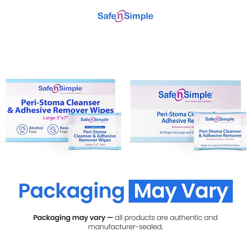 Adhesive Remover Wipes 5"x7" Alcohol Free No Sting for Sensitive Skin - Gentle gallery