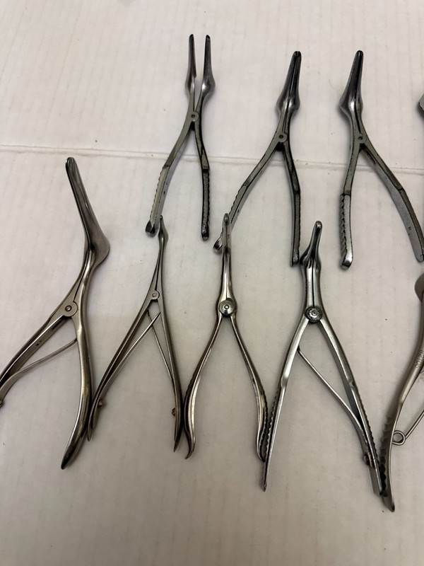 Vintage Surgeon's bulk Lot of 21 Nasal Speculums ENT Doctor gallery
