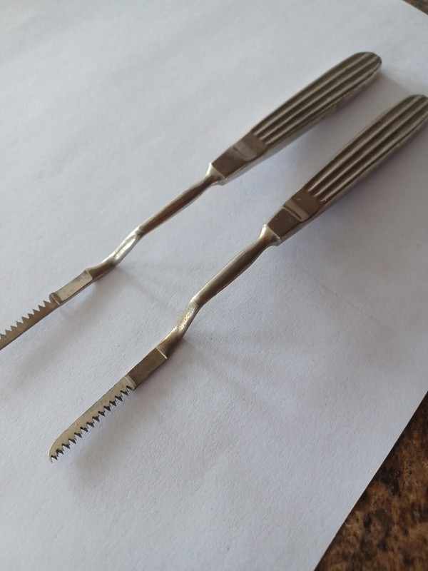 Rare H. Pfau Germany Surgical Saws – Lot of 2 –