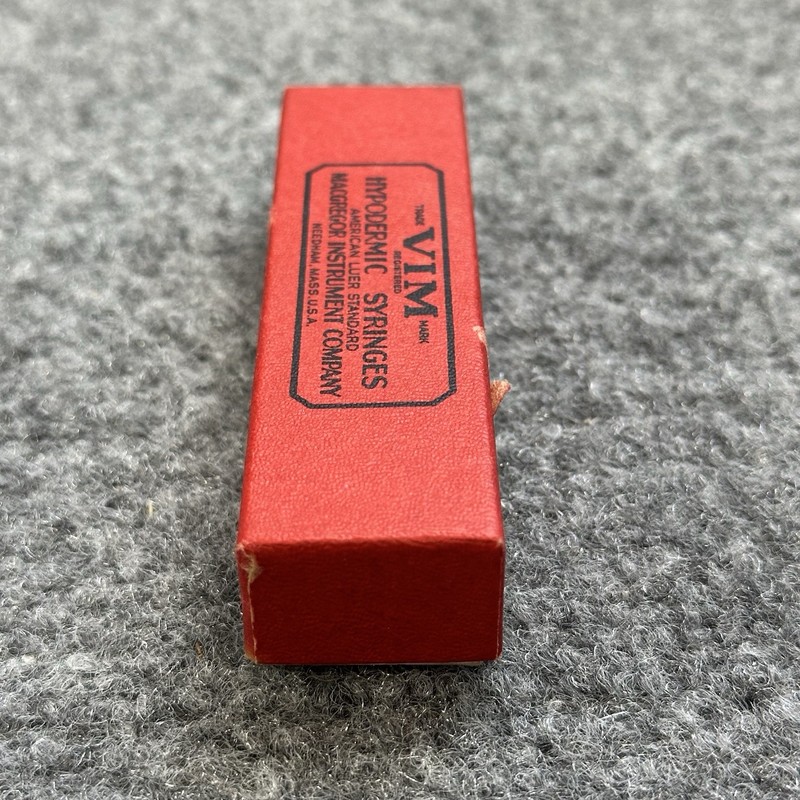 VIM Hypodermic Syringe I 402 - 2cc Standard Macgregor Instrument Co. USA Vintage gallery