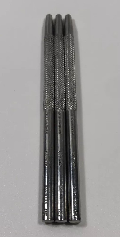 Misdom Frank Germany Stainless Steel Dental Vintage Tool Handles 3 Pc Threaded