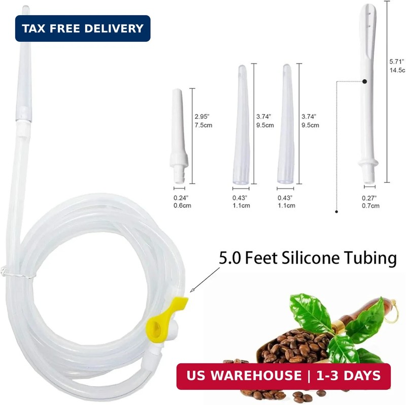 GNEGKLEAN Coffee Enema Bag Kit - 5.0ft Silicone Hose 2L Enemas at Home Water & C gallery