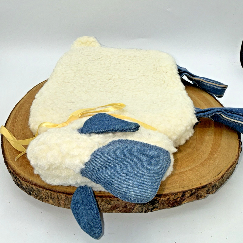 Vintage Avon Fleecy Friend Sheep Hot Water Bottle Cover W/ Hot Water Bottle gallery