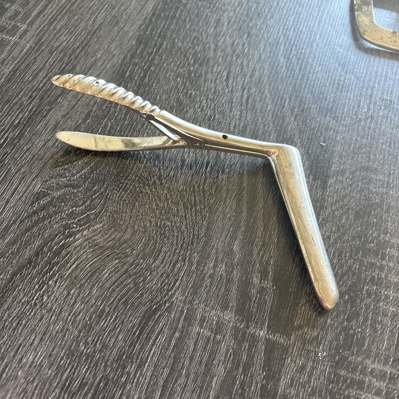Vintage Stainless Steel Vaginal Rectal Speculum Medical Instrument Gynecology