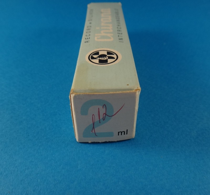 Vintage Glass Syringe Luer 2ml Interchangeable Chirana Czechoslovakia in Box gallery