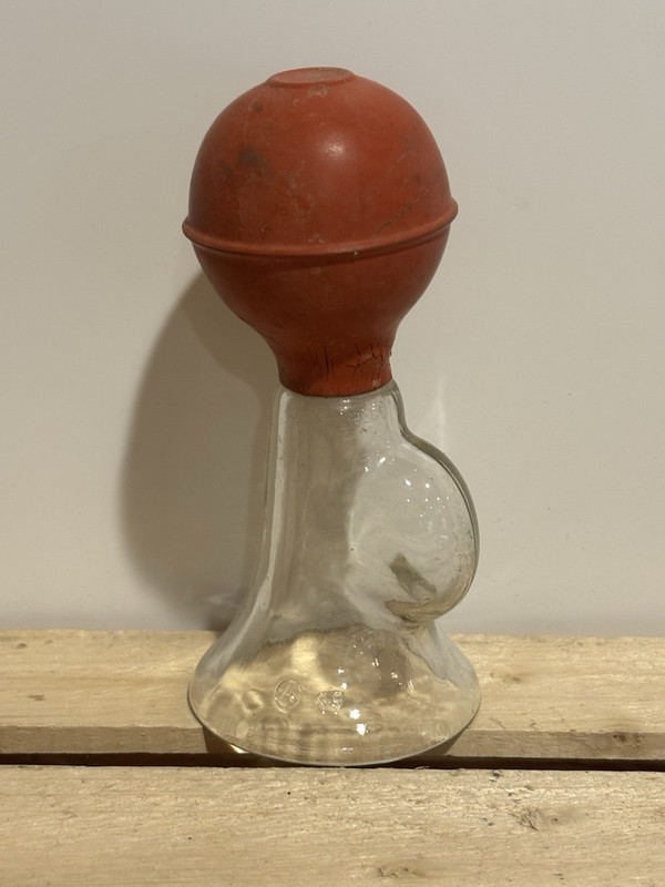 Vintage B. F. Goodrich Koroseal Breast Pump, Glass Breast Pump gallery