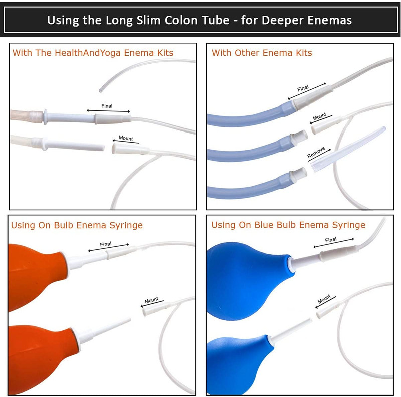 Healthandyoga™ Long PVC 12 FR Colon Tips Saver Pack (Set of 10) - Enema Replacem gallery