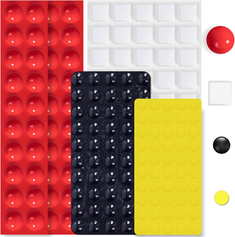 Bump Dots for Visually Impaired 165 Pcs Combo Pack(Red,Yellow,Black,White) – Low