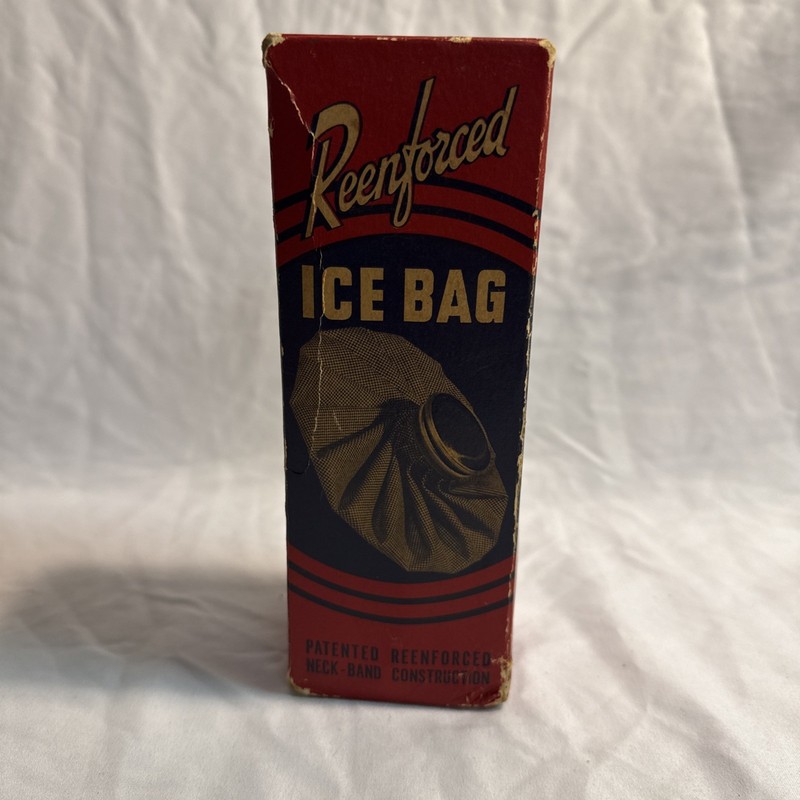 Vintage Mid-Century 1950s Ice Bag or Cap Ice Pack size 6 in box