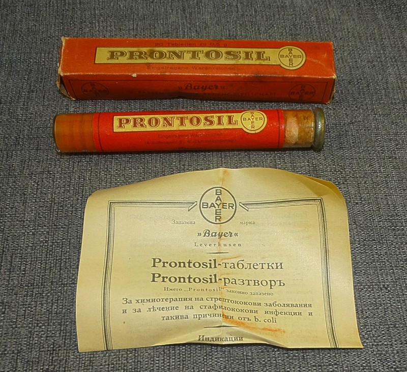 Old Medicine Collection PRONTOSIL, BAYER, 20 tabl. Box
